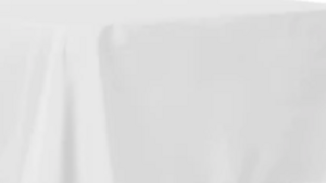 96" Round white Poly Linen rental Houston, TX
