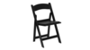 Black Padded Resin Folding Chair rental in Houston, TX