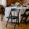 Black Padded Resin Folding Chair rental in Houston, TX