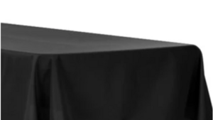 Black Kids Table Linen rental Houston, TX