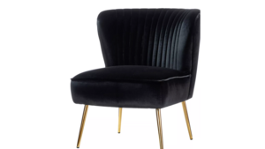 Black Velvet Side Chair rental Houston, TX