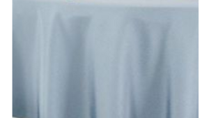 Dusty Blue 90x132" Poly Linen rental Houston, TX