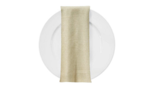 Ivory Rustic Linen Napkin rental Houston, TX