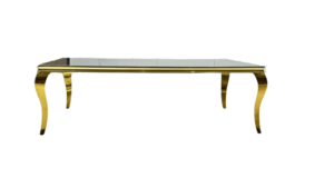 Lawson Table (White Top & Gold Frame) rental Houston, TX