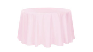 Pastel Pink 120" Round Poly rental Houston, TX
