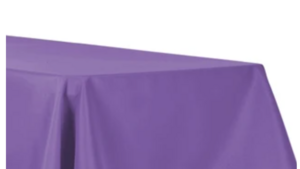 Purple Kids Table Linen rental Houston, TX