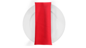 Red Poly Dinner Napkin rental Houston, TX
