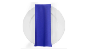 Royal Blue Poly Dinner Napkin rental Houston, TX