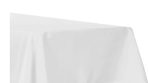 White Kids Table Linen rental Houston, TX
