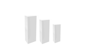 White Pedestal Trio rental Houston, TX