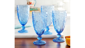 Drinkware Blue Goblet rental Fresno-Armona, CA