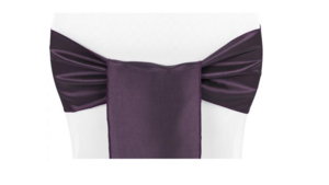 Chair Tie Taffeta Eggplant rental Fresno-Armona, CA