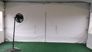 Canopy Solid Zipper Door rental Fresno-Armona, CA
