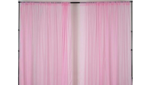 Pipe & Drape Pink 10 feet tall x the foot rental Fresno-Armona, CA