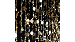 Event Decor Gold Coin Beaded Curtains rental Fresno-Armona, CA