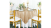 72 x 72 Overlay Sequin Champagne/Gold rental in Fresno-Armona, CA