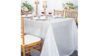 90 x 132 Table Drape Silver Sequin rental in Fresno-Armona, CA