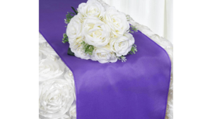 Table Runner Polyester Purple rental Fresno-Armona, CA