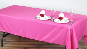 Linen Rectangular 60 x 102 Hot Pink rental Fresno-Armona, CA