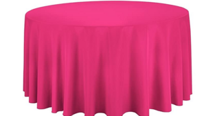 120 Round Hot Pink/ Fushia rental Fresno-Armona, CA