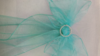 Chair Tie Organza Turquoise rental in Fresno-Armona, CA