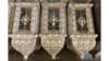 Ivory and brushed gold lanterns rental in Fresno-Armona, CA