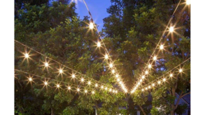 Wagon Wheel 6 - Spoke Cafe Lighting rental Fresno-Armona, CA