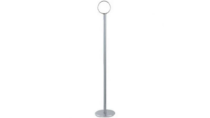 Catering 12" Tall Number Holder Chrome rental Fresno-Armona, CA