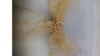 Chair Tie Gold Organza rental in Fresno-Armona, CA