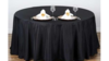 132 Round Black Crinkle Fit 72" rnd, rental in Fresno-Armona, CA