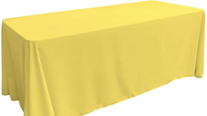 90 x 156 Table Drape Yellow rental Fresno-Armona, CA