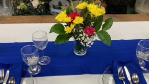 Table Runner 13 x 108 Royal Blue Polyester rental Fresno-Armona, CA