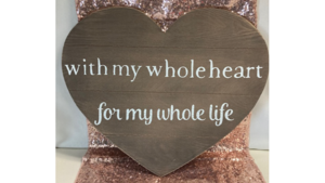 Party Signage Heart rental Fresno-Armona, CA