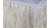 Linen Skirting Organza Curly Willow Ivory 17 ft rental in Fresno-Armona, CA