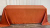 90 x 156 Table Drape Cooper/ Terra Cotta rental in Fresno-Armona, CA