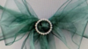 Chair Tie Organza Hunter Green rental in Fresno-Armona, CA