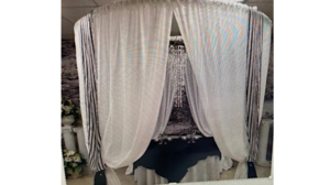 Arch Pipe & Drape Round Gazebo rental Fresno-Armona, CA