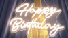 Signage Happy Birthday LED Electric rental in Fresno-Armona, CA