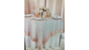 Overlay 90 x 90 Blush Organza Swirl rental in Fresno-Armona, CA