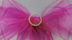 Chair tie organza Hot Pink rental Fresno-Armona, CA