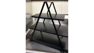 Catering Dessert 3 tier Ladder Black rental Fresno-Armona, CA