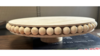 Cake Stand 12 inch x 3.5 Tall Wood Beaded rental in Fresno-Armona, CA