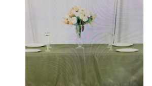 90 x 132 Tabledrape Velvet Olive rental Fresno-Armona, CA