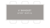 Banquet Table - 6' X 30" Long (SEATS 6) rental in N. Virginia-DC, VA