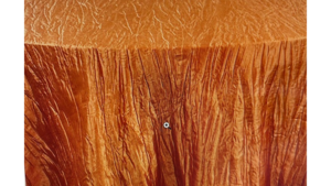 120 Round Fire Orange Krinkle rental Fresno-Armona, CA