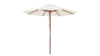 Umbrella: 9′ Canvas White Market W/ Base rental in N. Virginia-DC, VA