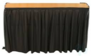 Bar: 6' Long Black Skirt Table Kit rental in N. Virginia-DC, VA