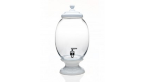 Beverage Dispenser: Glass 2.5 Gal White rental N. Virginia-DC, VA
