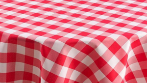 Standard Linen: 90" Round - Red Checked rental N. Virginia-DC, VA