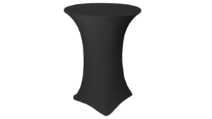 Linen: Spandex Cocktail Table Cover 30" - Black rental N. Virginia-DC, VA